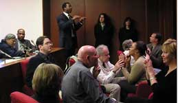 photo of deaf-blind activists in a room.