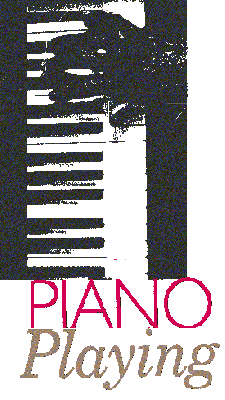 Piano keyboard and a hand