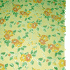 yellow flowered wallpaper